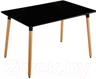 Обеденный стол Mio Tesoro ST-005 (черный/дерево)