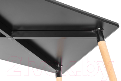 Обеденный стол Mio Tesoro ST-005 (черный/дерево)