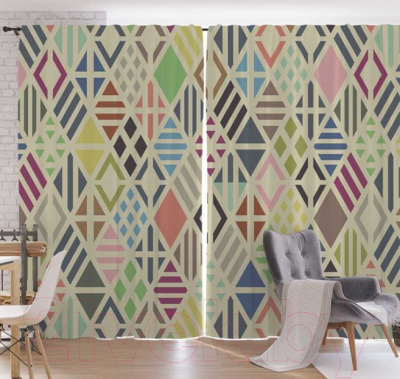 

Шторы JoyArty, Цветная радость / pox_10722