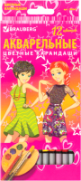 

Набор акварельных карандашей Brauberg, Pretty Girls / 180567