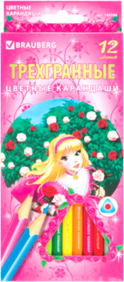 

Набор цветных карандашей Brauberg, Ассорти, Rose Angel / 180594
