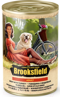 

Корм для собак Brooksfield, Adult Dog Говядина с индейкой и рисом / 5654001