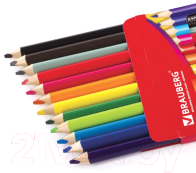 Набор цветных карандашей Brauberg 180836 (12цв)