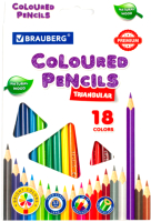 Набор цветных карандашей Brauberg Premium / 181652 (18цв) - 