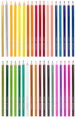 Набор цветных карандашей Brauberg Premium / 181664 (36цв)