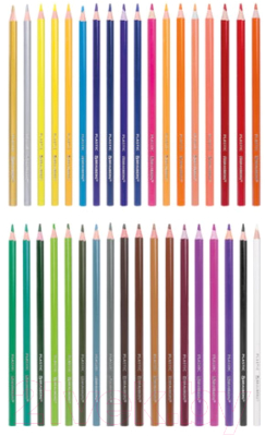 Набор цветных карандашей Brauberg Premium / 181669 (36цв)