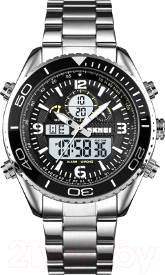 Часы наручные мужские Skmei 1600 (серебристый/белый)
