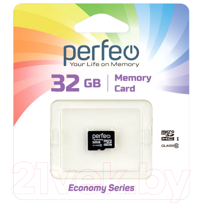 Карта памяти Perfeo MicroSDHC 32GB (Class 10) / PF32GMCSH10ES