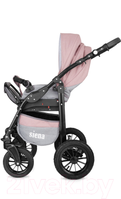 Детская универсальная коляска Rant Siena 2 в 1 (07, серый/розовый)