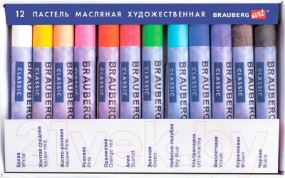 Изображение товара Пастель масляная Brauberg Art Classic / 181447 (12цв)