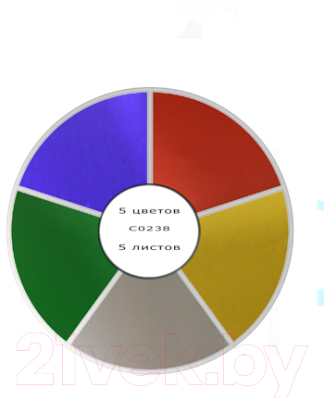 Изображение товара Набор цветного картона Апплика Волшебная лошадка / С0238-09 (5цв)