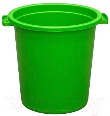 Контейнер для мусора ZETA ПЛ-00207/З без крышки (35л, зеленый)