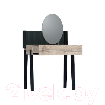 Туалетный столик с зеркалом Глазов Nature 43 (гаскон пайн/черный)