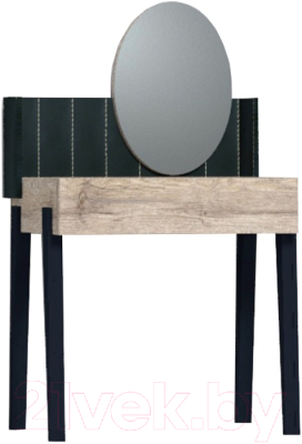 Туалетный столик с зеркалом Глазов Nature 43 (гаскон пайн/черный)