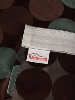Штора Belezza Rondo 073 DRP T 140x280 (шоколад/бирюзовый)