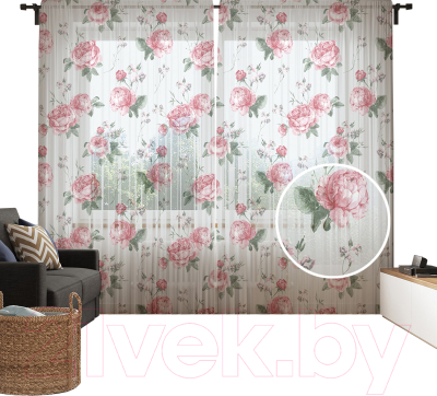 

Гардины JoyArty, Розовые букетики / tul_29976
