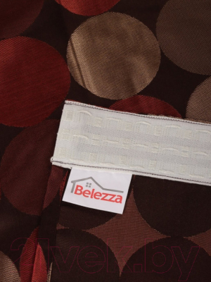 Штора Belezza Rondo 045 DRP T 140x280 (коричневый/красный/золотистый)