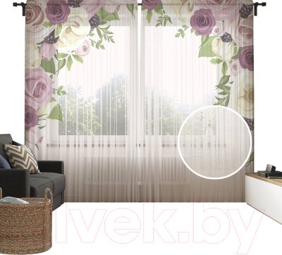 

Гардины JoyArty, Арка цветов / tul_10586