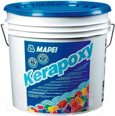 Фуга Mapei Эпоксидная Kerapoxy N111 (10кг, серебристо-серый)