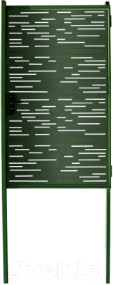 Калитка КомфортПром Модерн 1030x1000 / 11020121 (зеленый, 2 столба)