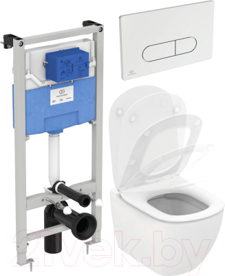 

Унитаз подвесной с инсталляцией Ideal Standard, Tesi V03551D