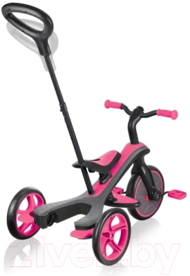 Трехколесный велосипед с ручкой Globber Explorer 632-110-2 (розовый)