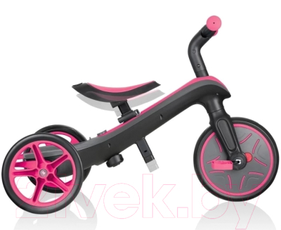 Трехколесный велосипед с ручкой Globber Explorer 632-110-2 (розовый)