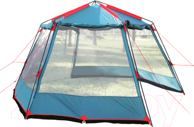 Туристический шатер BTrace Highland / T0256 (зеленый/бежевый)