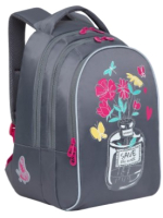 Школьный рюкзак Grizzly RG-268-3 (серый) - 