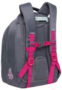 Школьный рюкзак Grizzly RG-268-3 (серый)