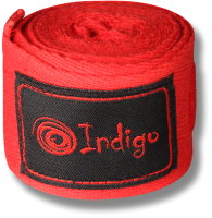 Боксерские бинты Indigo 1115 (4м, красный) - 