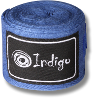 Боксерские бинты Indigo 1115 (4м, синий) - 