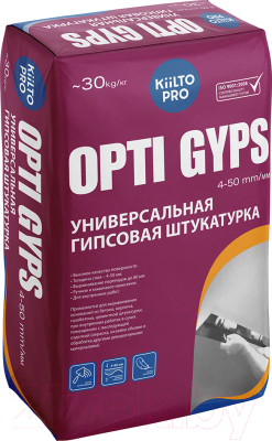 Штукатурка выравнивающая Kiilto Opti Gyps (30кг)