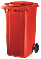 Контейнер для мусора Ese 240л (красный) - 