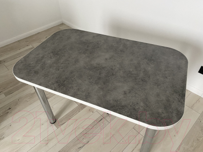 Обеденный стол Senira Р-001 (бетон/хром)