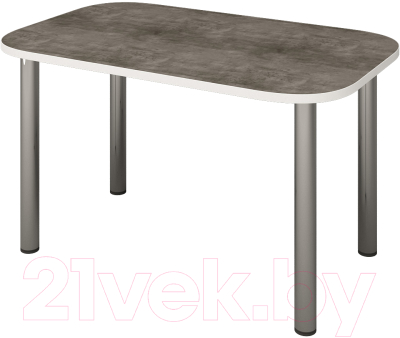 Обеденный стол Senira Р-001-01 (бетон/хром)