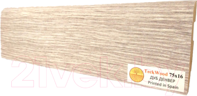 

Плинтус Teckwood, МДФ 75x16x2150