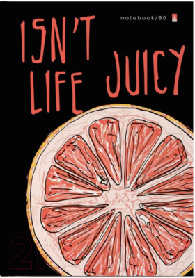 Записная книжка Альт Juicy Life / 3-80-072/25 (80л, клетка)