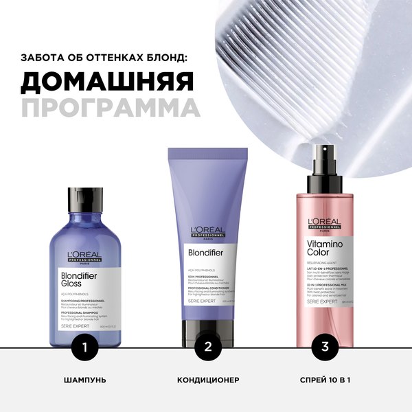 Тонирующий кондиционер для волос L'Oreal Professionnel Serie Expert Blondifier (200мл)