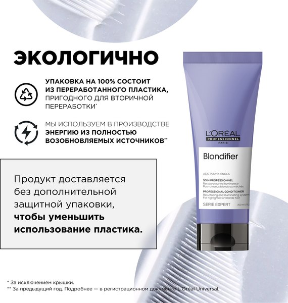 Тонирующий кондиционер для волос L'Oreal Professionnel Serie Expert Blondifier (200мл)