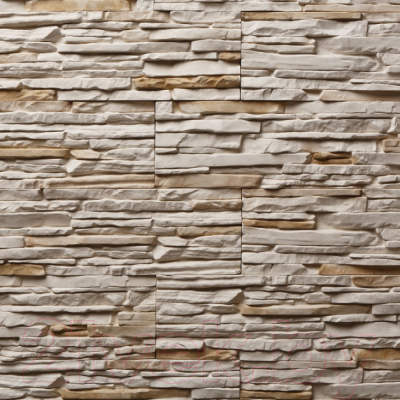 Декоративный камень бетонный Petra Спарта 05П1 (белый/светло-коричневый)