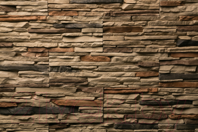 Декоративный камень бетонный Petra Спарта 05П3 (светло-коричневый/серый)