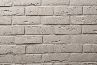 Декоративный камень бетонный Petra Византийский кирпич 07П0 (белый) - 