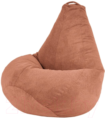 Бескаркасное кресло BBagi Груша шенилл 130x90 (терракотовый)
