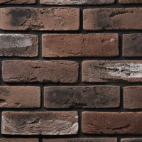 Декоративный камень бетонный Petra Византийский кирпич 07П4 (коричневый/темно-серый) - 