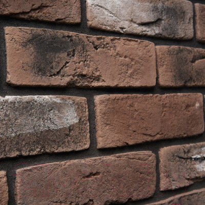 Декоративный камень бетонный Petra Византийский кирпич 07П4 (коричневый/темно-серый)