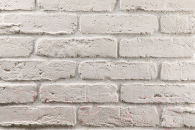Декоративный камень бетонный Petra Скандинавский кирпич 10П0 (белый)