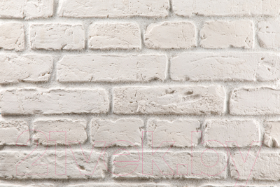 Декоративный камень бетонный Petra Скандинавский кирпич 10П0.Т (белый)