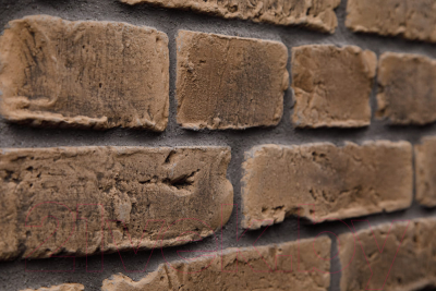 Декоративный камень бетонный Petra Скандинавский кирпич 10П5.Т (коричневый)