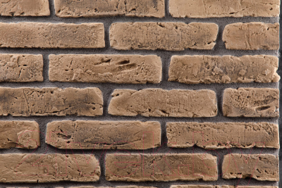Декоративный камень бетонный Petra Скандинавский кирпич 10П5 (коричневый)